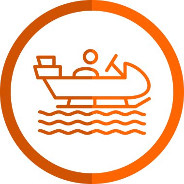 tekne ikonu vektör illüstrasyonu