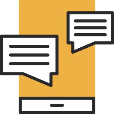 kabarcık sohbet iletişim simgesi Doldurulmuş dış hat biçimi