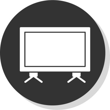 TV 'yi yönetti. Web simgesi basit illüstrasyon