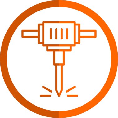 Modern matkap simgesinin vektör illüstrasyonu