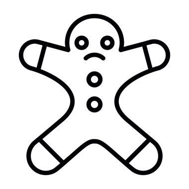 Zencefilli adam web simgesi basit vektör illüstrasyonu 