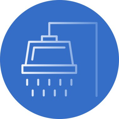 Duş. Web simgesi basit illüstrasyon                             