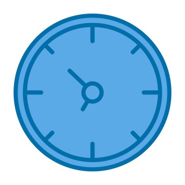 Saat. Web simgesi basit illüstrasyon                  