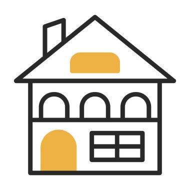 Bina. Web simgesi basit illüstrasyon 