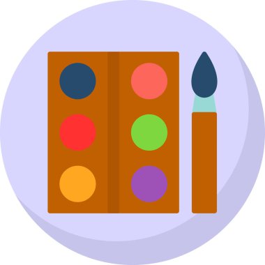 Palet. Web simgesi basit tasarım