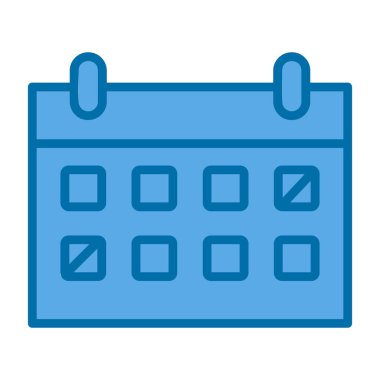 Takvim simgesi vektör illüstrasyonu