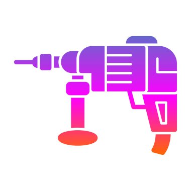 Sondaj makinesi ikon vektör çizimi