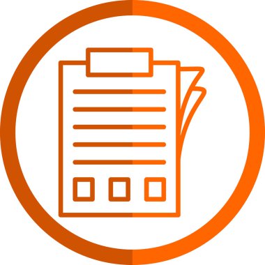 belge simgesi, vektör illüstrasyonu basit tasarım