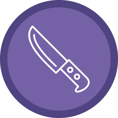 Bıçak düz simgesi, vektör illüstrasyonu 