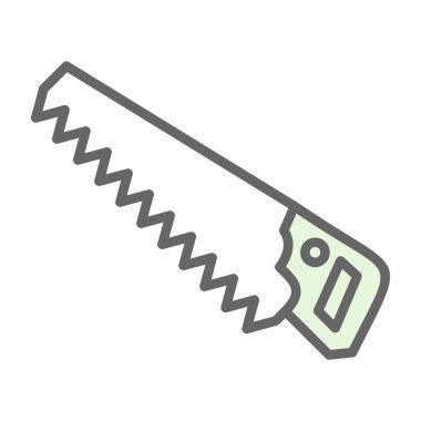 El testeresi simgesi, web basit illüstrasyonu