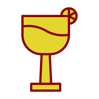  Kokteyl cam simgesi, taslak biçimi