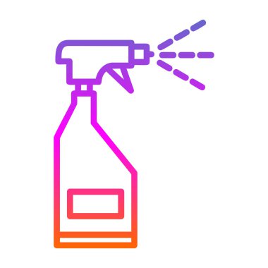 sprey şişe kutsal kişilerin resmi, vektör çizim