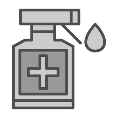 Sıhhiye şişesi simgesi, satır biçimi