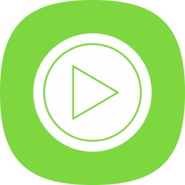 Çal düğmesi simgesi. vektör illüstrasyonu 