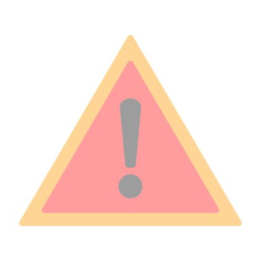 düz biçimli ünlem işareti simgesi