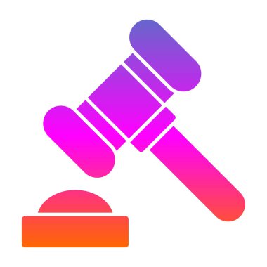 Yargıç Gravel. Web simgesi basit illüstrasyon 