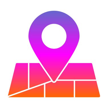 konum pin simgesi, vektör illüstrasyonu 