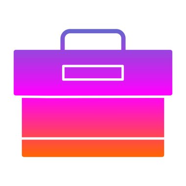 Çanta. Web simgesi basit tasarım