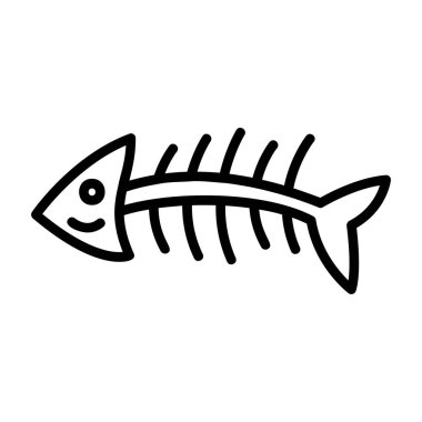 Balık vektör simgesi. çizgi vektör logosu beyaz arkaplan balığında izole edildi.