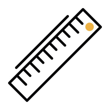 ruler icon, vector illustration simple design