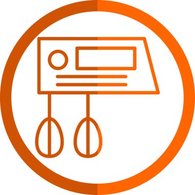 Karıştırıcı. Web simgesi basit illüstrasyon                