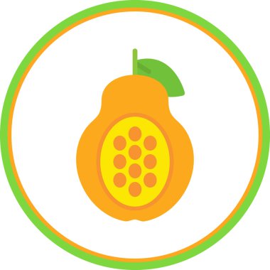 Meyve. Web simgesi basit tasarım