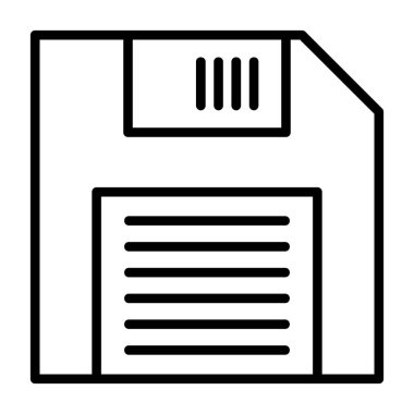 Disket disk web simgesi basit illüstrasyon tasarımı