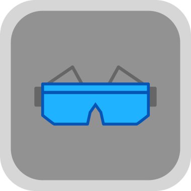 Gözlük. Web simgesi basit illüstrasyon 