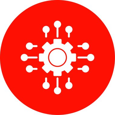 Virüs simgesi kırmızı rengi