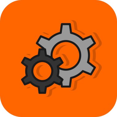 Gears'ı satırı vektör simgesi 