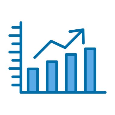iş grafiği simgesi, vektör illüstrasyonu basit tasarım