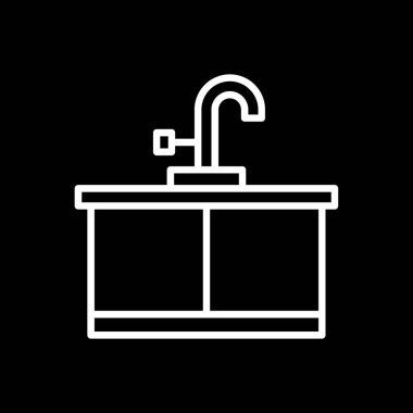 Kitchen sink icon.web simple illustration