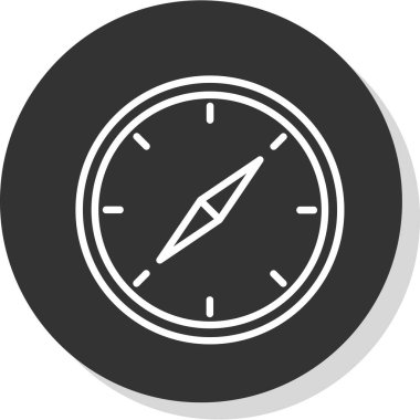 vector illustration of Compass modern icon            