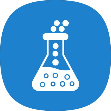 Laboratuvar cam şişe izole edilmiş vektör illüstrasyon grafik tasarımı                      