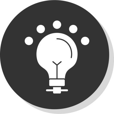 Ampul simgesi, basit illüstrasyon