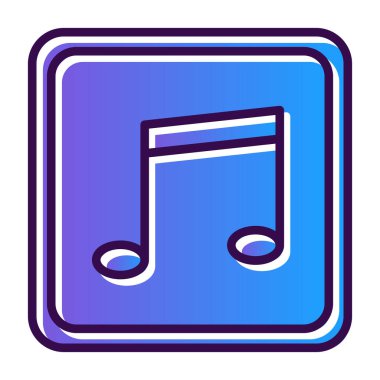 müzik çalar ikon vektör illüstrasyonu