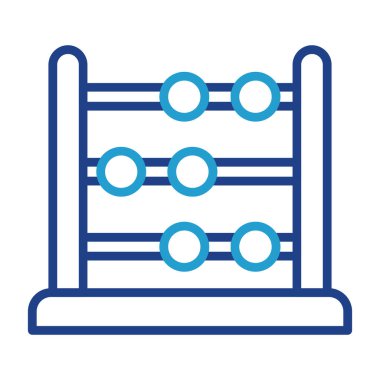 abacus web simgesi vektör illüstrasyonu