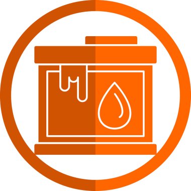 Yakıt. Web simgesi basit illüstrasyon