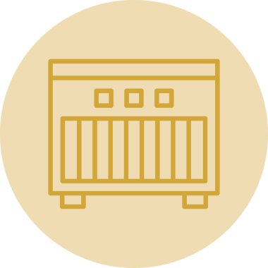 Radyatör. Web simgesi basit illüstrasyon