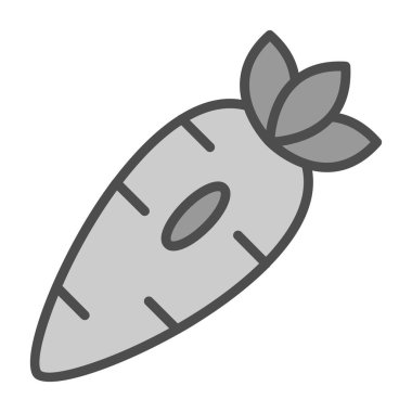 Düz bir havuç simgesi