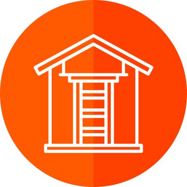 merdiven simgesi, vektör illüstrasyonu basit tasarım