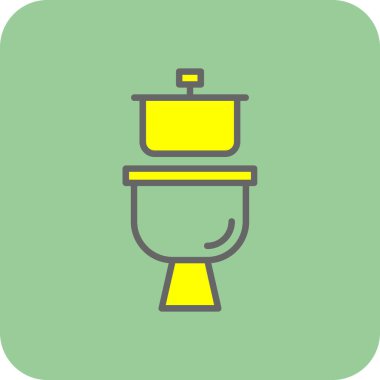 Tuvalet simgesi, vektör illüstrasyonu