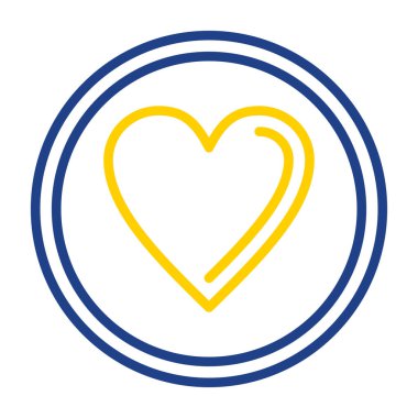 kalp ağı simgesi, vektör illüstrasyonu 