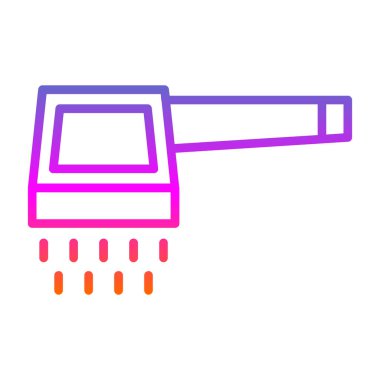 Fırça simgesi vektör illüstrasyonu