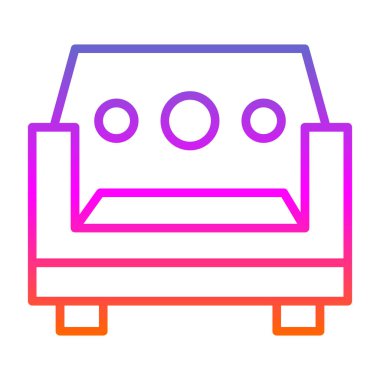 Kanepe. Web simgesi basit tasarım