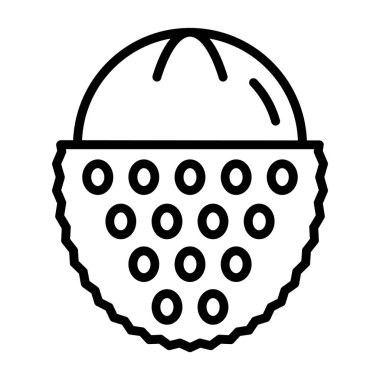 Çizgi film simgesinin vektör ana hatları çizimi