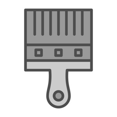 Boya fırçası simgesinin vektör illüstrasyonu