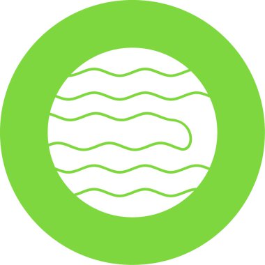 gezegen simgesi, vektör illüstrasyonu basit tasarım