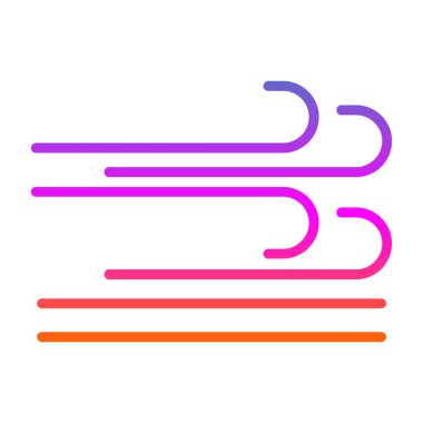 Rüzgar simgesinin vektör illüstrasyonu