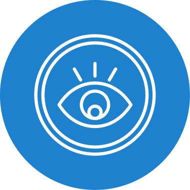 Göz. Web simgesi basit illüstrasyon 